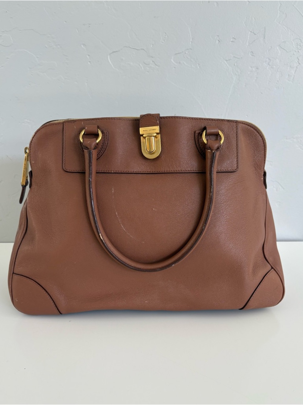 Auth MARC JACOBS Manhattan Tribeca Leather Bag